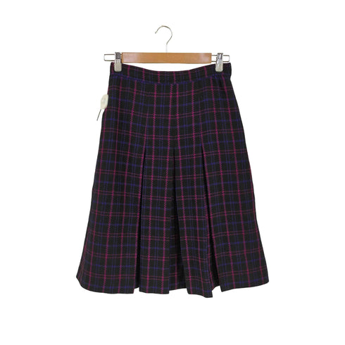 アクアスキュータム AQUASCUTUM イングランド製 チェック スカート レディース